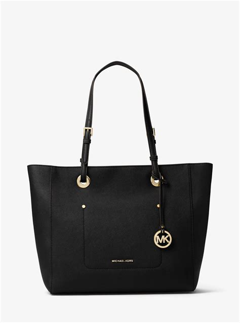 michael kors saffiano travel tote large|michael kors saffiano bag black.